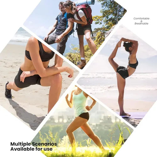Vista 6 de Pantalones cortos de yoga para mujer, cintura alta, brasileños, texturizados, fruncidos, anticelulíticos, pantalones cortos para levantar los glúteos