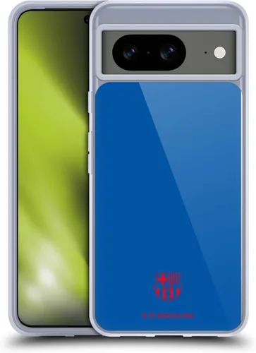 Vista 11 de Head Case Designs Funda de gel suave con licencia oficial del FC Barcelona Barca Crest Patterns compatible con Google Pixel 8