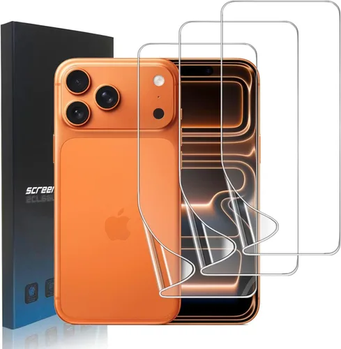 Vista 13 de Paquete de 3 protectores de pantalla de película de hidrogel para iPhone 13/iPhone 13 Pro, protector de pantalla de TPU suave HD para iPhone 13/13