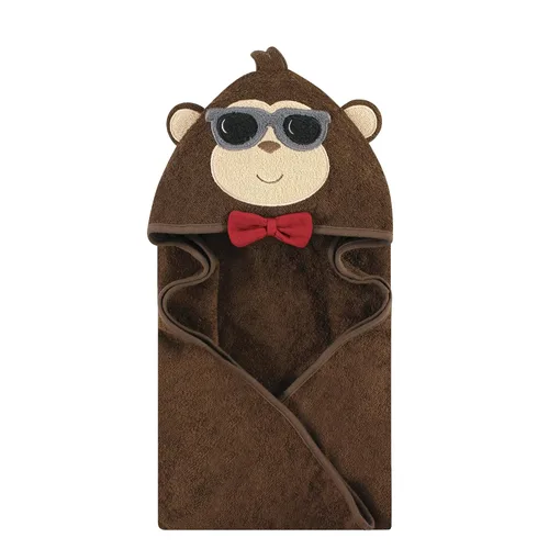 Vista 110 de Hudson Baby Toalla con capucha unisex de algodón con cara de animal para bebé, cocodrilo, talla única