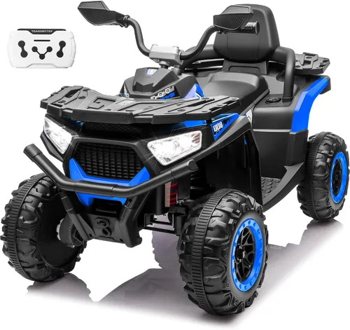 Vista 12 de 24V 4WD Ride on Car, Kids ATV 4 Wheeler with Remote Control, 4x200W Motor, Spring Suspension, Beverage Port, 5.5Mph Max, Battery Powered Ride on B