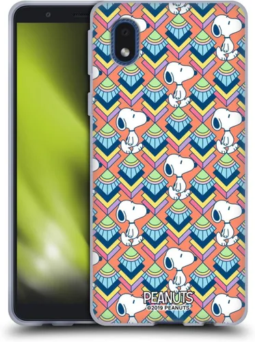 Vista 239 de Head Case Designs Snoopy Deco Dreams - Funda de gel con licencia oficial de Peanuts Blue Pattern [protección de grado militar] compatible con Google