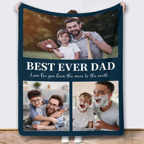 Vista 31 de Mantas de fotos personalizadas, 10 fotos personalizadas, mantas de imagen personalizadas, regalos para hermana, papá, mamá, hija, hijo