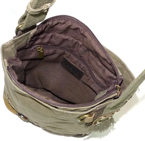 Vista 5 de Chala Patch - Bolso cruzado para mujer color oliva, talla única