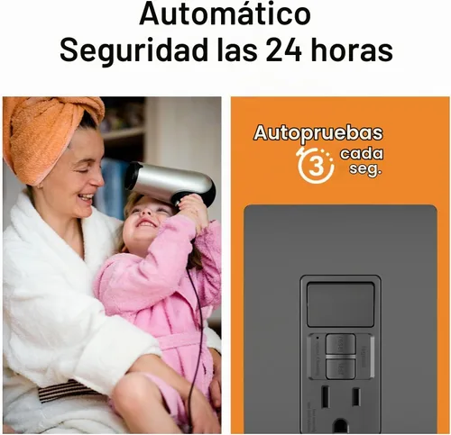 Vista 3 de Pass & Seymour 1597swttrbkccd4 GFCI Receptacle/single-pole Switch, 15 A, Negro, 4