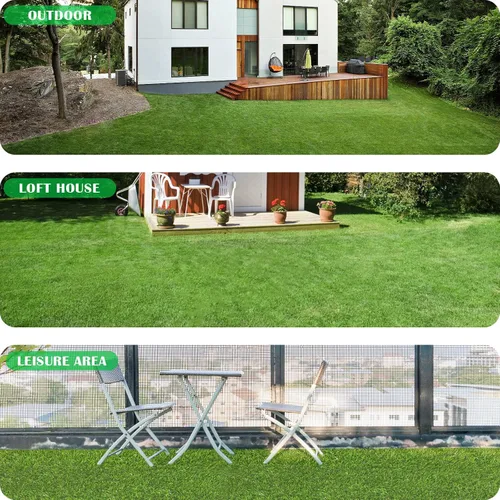 Vista 7 de ZGR HOME&GARDEN césped artificial de primera calidad, césped realista, césped sintético, césped grueso para mascotas, para interiores y exteriores