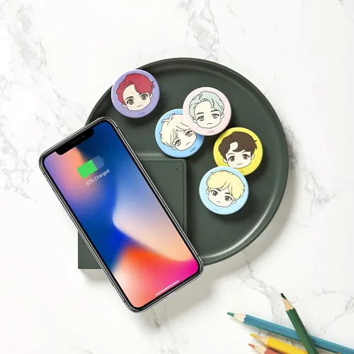Vista 6 de BTS PopSockets PopGrip: Agarre intercambiable para teléfonos y tabletas Productos de licencia oficial SDver j-Hope