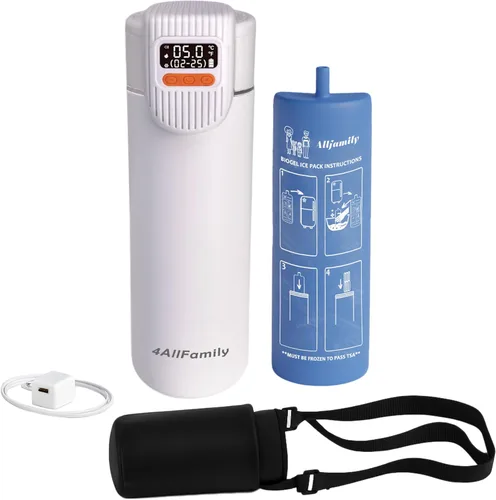 Vista 9 de 4ALLFAMILY Nomad Big 48H 1-7 Pen - Enfriador de insulina para viajes, caja aprobada por la TSA, caja de transporte EpiPen, bolsa de viaje médica