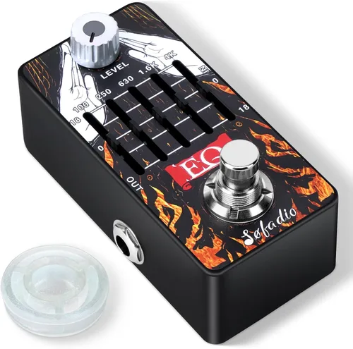 Vista 5 de Pedal de efectos ABY, conmutador AB de selector de línea de caja, Mini pedal de efecto de guitarra eléctrica, True Bypass (ABY)