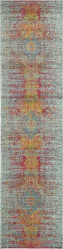 Vista 11 de Unique Loom Vita Collection - Alfombra de área, 2' x 6' 7, azul claro