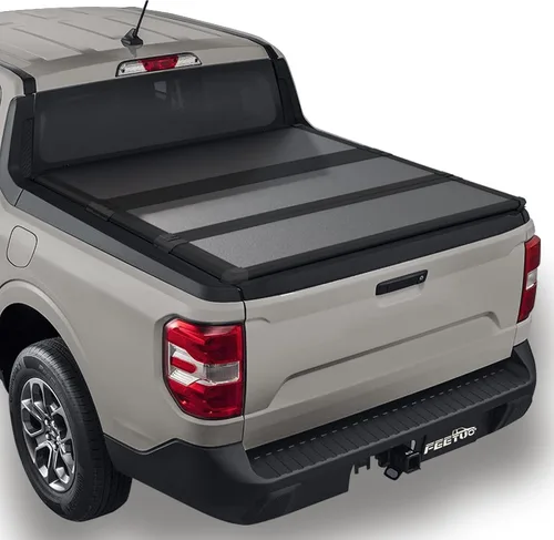 Vista 15 de FRP Cubierta rígida de tres pliegues para cama de camioneta para 2015-2025 Chevy Colorado/GMC Canyon, cama de 6.2 pies (74")