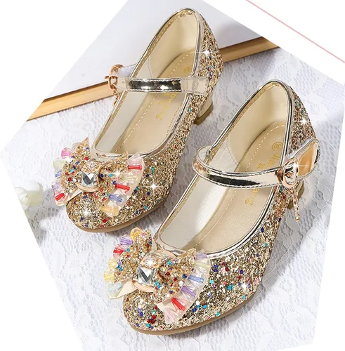 Vista 4 de Cadidi Dinos Zapatos de vestir para niñas, zapatos de fiesta de boda, zapatos de tacón Mary Jane Princesa (bebéniño pequeñoniño grande)