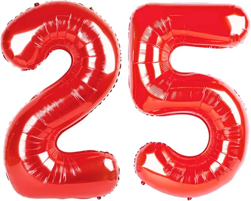 Vista 38 de Globos con números de 40 pulgadas, color negro, para decoraciones de cumpleaños de 10 a 100 años Jumbo 40In & Vibrant Color, With Hanging Holes
