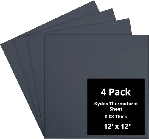 Vista 132 de Kydex Sheets - Solid Color DIY Kit for Crafting Holsters, Sheaths, and Mag Pouches - (8x8, 8x12, 12x12), Premium Thermoform Sheets - Thick, Durable