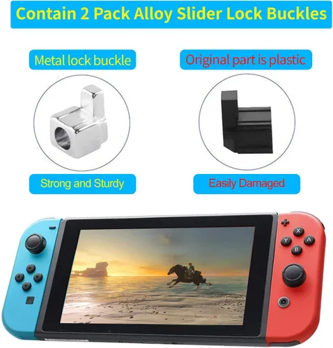 Vista 6 de HOAYOYA Joycon Joystick de repuesto 4 unidades, sin deriva, barras de pulgar analógicas para Nintendo Switch, Switch Lite y Switch OLED, kit