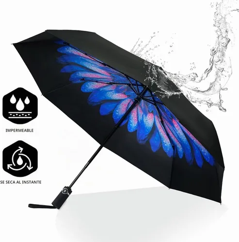 Vista 3 de SY COMPACT - Paraguas de viaje automático resistente al viento - Tienda de fábrica lucite
