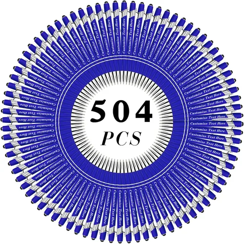 Vista 138 de Bolígrafos personalizados a granel con punta de lápiz capacitivo, 12 bolígrafos personalizados con logotipo de mensaje con nombre, bolígrafos