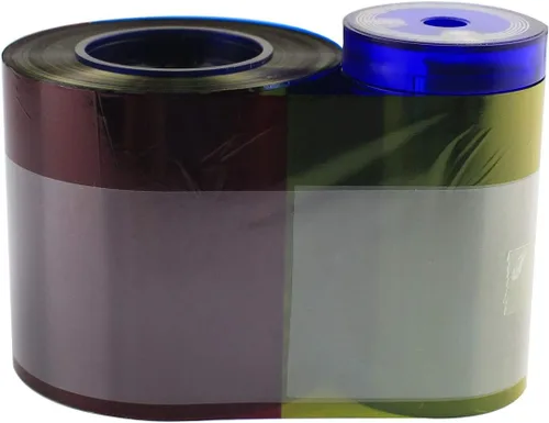 Vista 6 de 535000-003 Kit de cinta de color para impresora de tarjetas Datacard CP40 CP60 CP80, YMCKT 500 Imágenes (YMCKT)