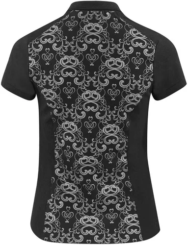 Vista 2 de HORZE Polo de mujer Natalie con estampado elástico