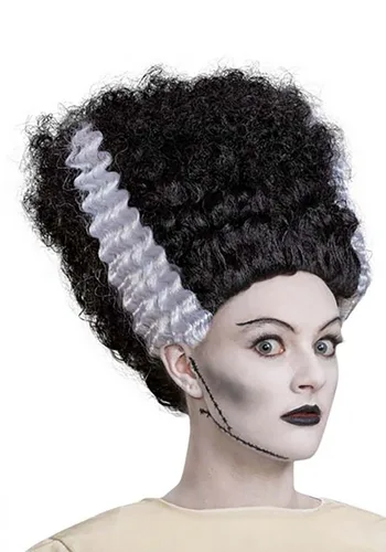 Vista 3 de Disfraz Deluxe de la Novia de Frankenstein para Adultos Multicolor