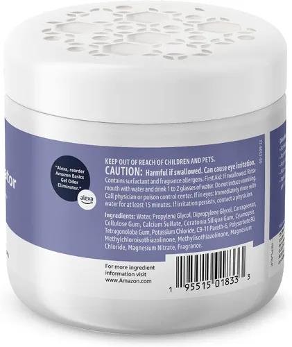 Vista 3 de Amazon Basics Gel Eliminador de Olor, Carbón Activado, Lavanda, 17 Onzas, Paquete de 1