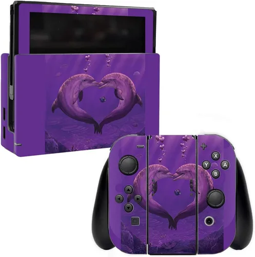 Vista 11 de MightySkins Skin compatible con Nintendo Switch – Delfines nariz de botella Funda protectora de vinilo duradera y única Fácil de aplicar, quitar