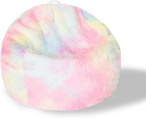 Vista 39 de BCU Funda para Silla Puf Ultra Suave Esponjosa de Piel Sintética Falsa Funda para Puf de Felpa Funda para Sillas de Sala de Estar para Adultos