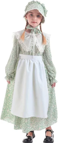 Vista 98 de Nuoqi - Vestidos de pionera para niñas, disfraz colonial