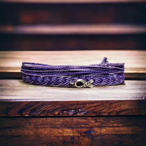Vista 3 de Pulsera de concientización sobre el Alzheimer, en apoyo de los seres queridos que luchan contra el Alzheimer