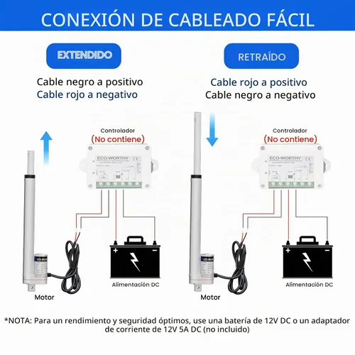 Vista 8 de Rastreador solar de Eco-Worthy, muy resistente, carga de hasta 330 lb, accionamiento lineal, multifunción, uso automático electrónico, 12v