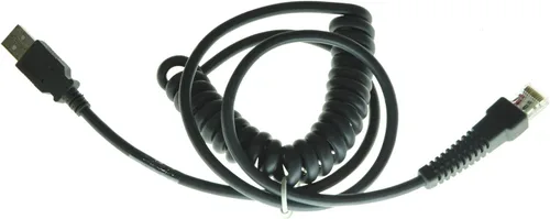 Vista 3 de Arkscan Cable USB compatible con escáneres de código de barras Zebra Motorola y Symbol modelo CBA-U01-S07ZAR (6.6 ft/6 pies planos)