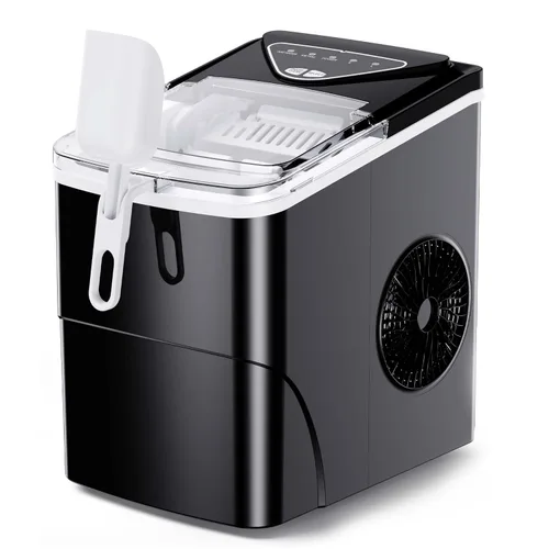 Vista 15 de Silonn Nugget Ice Maker Encimera - 36 libras 24H Masticable Pellet Sonic Black-pro