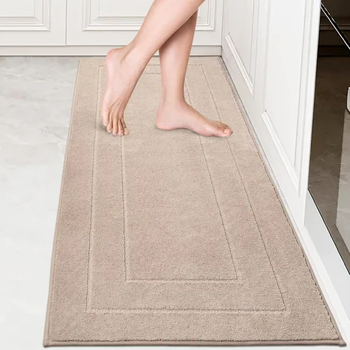 Vista 30 de PURRUGS Alfombra de cocina lavable a máquina, de 24 x 35.5 pulgadas, antideslizantes, antideslizantes, tapetes de pie suaves y superabsorbentes