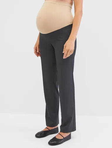 Vista 7 de Motherhood Maternity Pantalón de pierna recta bi-elástico para mujer, ajuste secreto