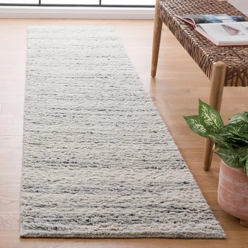 Vista 8 de SAFAVIEH Casablanca Shag Collection - Alfombra decorativa, 2 pies 3 pulgadas x 5 pies, turquesa y marfil, lana maciza hecha a mano, ideal para sala