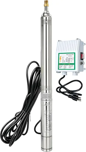 Vista 23 de Bomba sumergible de pozo profundo, bomba de pozo profundo de 1 HP de 110 V de acero inoxidable con caja de control y cable de alimentación de 50