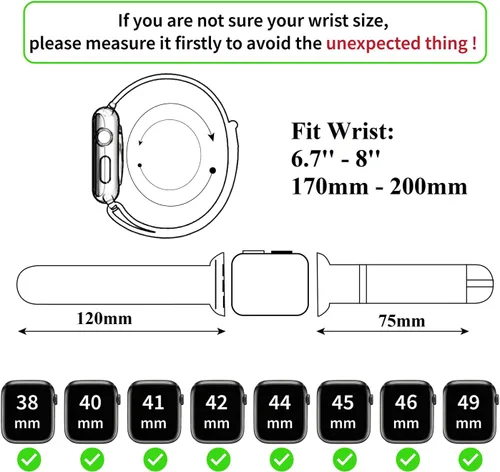 Vista 3 de AIIigator - Correa de reloj hecha a mano de cuero compatible con Apple Watch Ultra de 1.929 in 1.772 in 1.732 in 1.654 in 1.614 in 1.575 in 1.496 in