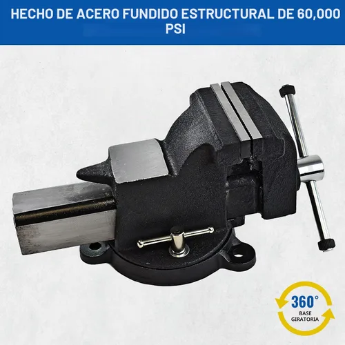 Vista 5 de Yost Vises 910-AS - Tornillo de banco de acero resistente de 10 pulgadas