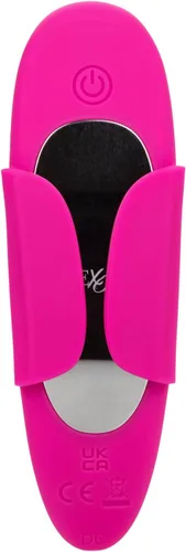 Vista 11 de CalExotics Lock-N-Play SE-0077-58-3 - Vibrador de clítoris de silicona resistente al agua con 12 funciones, recargable con vibración parpadeante