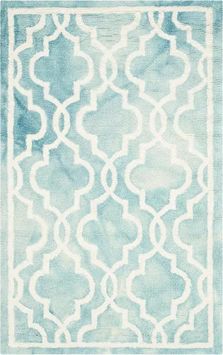Vista 11 de SAFAVIEH Dip Dye Collection DDY539G - Alfombra decorativa de lana prémium hecha a mano con acuarela marroquí de 2 x 3 pies, color beige/marfil