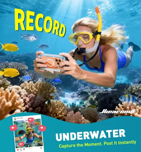 Vista 23 de Hiearcool Funda impermeable IPX8 para iPhone 17/16/15/14 Pro Max, bolsa seca para teléfono celular para artículos esenciales de playa y crucero