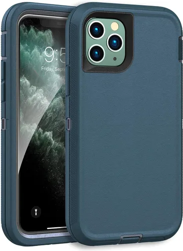 Vista 13 de MXX Funda resistente hecha para iPhone 11 Pro Max (no incluye protector de pantalla) 3 capas de protección de cuerpo completo a prueba de golpes