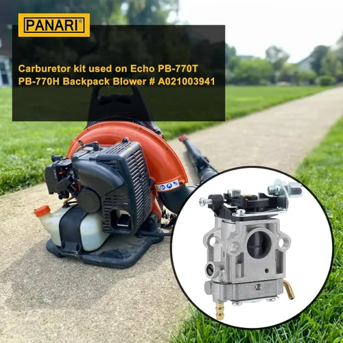 Vista 5 de Panari PB-770 Carburador para Echo PB-770T PB-770H PB770 PB770T PB770H Soplador de mochila Reemplazo Echo A021003942 A021003941 Wal-bro WYK-406