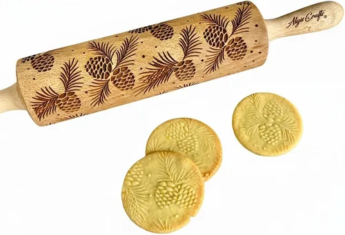 Vista 14 de Rodillo AZTEC en relieve – Rodillo de masa y arcilla para galletas en relieve y cerámica, galletas y sello de cerámica, regalos para hornear