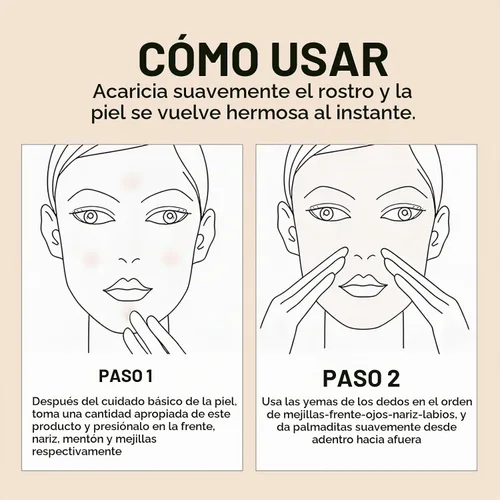 Vista 7 de Crema CC Hidratante con Centella Asiática - Primér Pre-Maquillaje Multiusos Hidratante, Corrector Facial, Protector Solar, Crema CC de Cobertura 01