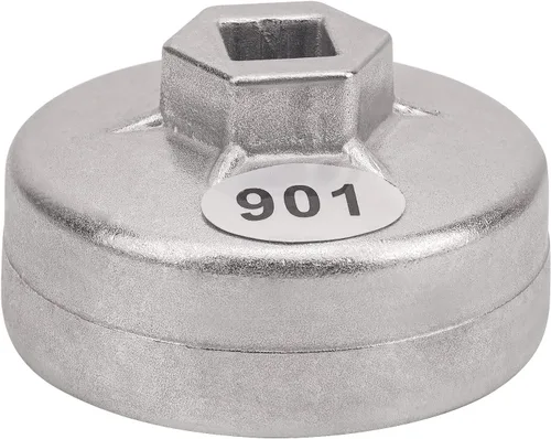 Vista 3 de AHL 901 Tapa 65mm Llave de filtro de aceite de 14 ranuras con accionamiento cuadrado de 1/2" Herramientas de extracción de filtro de aceite Juego