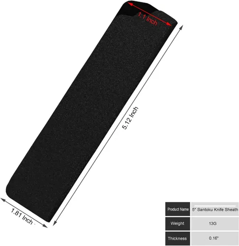 Vista 2 de Funda para cuchillo, protector de borde para cuchillo de chef, cubiertas universales para cuchillas de cocina, sin BPA, funda de cuchillo forrada