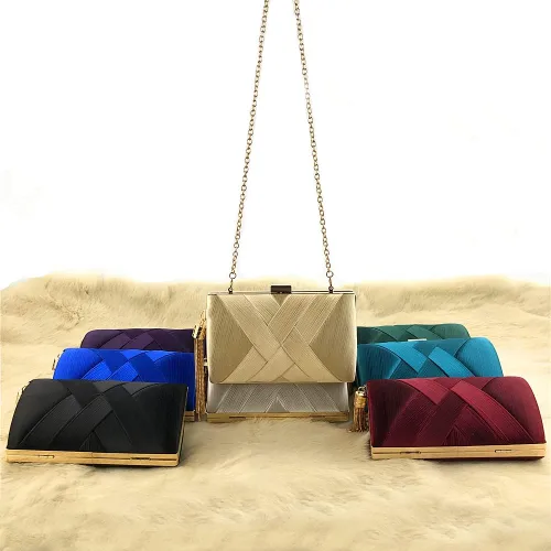 Vista 5 de JIAJIA 3294 - Bolsos de mano para mujer con borlas para boda noche