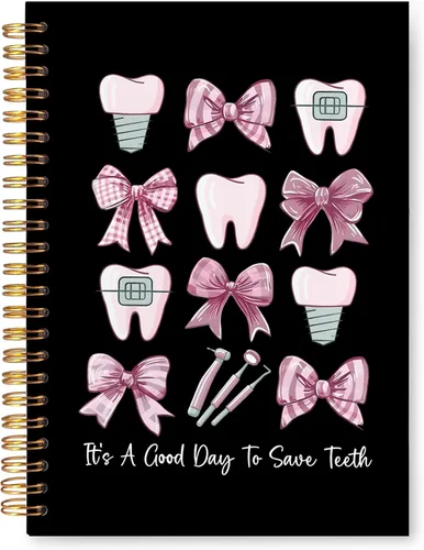 Vista 14 de Regalos para Dentistas, Cuaderno Diario, Regalos para Asistente de Higiene Dental y Oficina para Mujeres, Cuaderno de Espiral de Tapa Dura 14x21 Cm