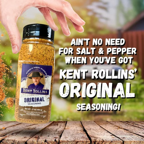 Vista 3 de Kent Rollins Condimento original de 16.6 oz – Para parrilla, barbacoa frote
